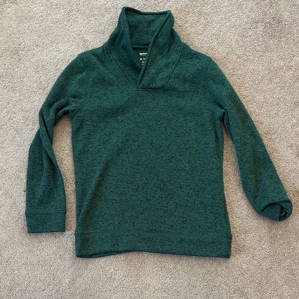 EUC fleece lined cowl neck sweater - boys M